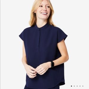 Figs Rafaela oversized scrub top XS navy